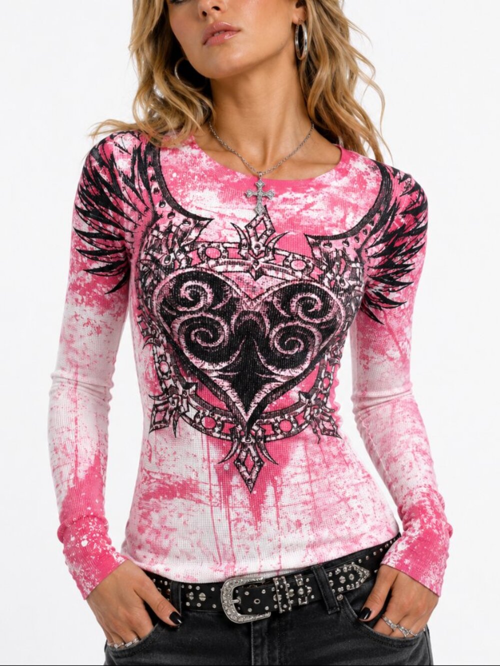 Xtreme Couture by Affliction Women's Long Sleeve Thermal Shirt Dealer